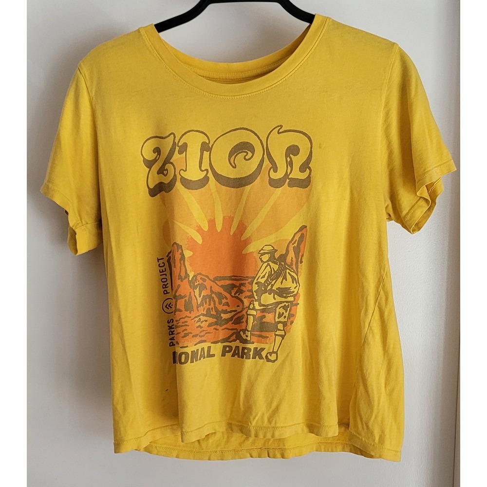 Parks Project Yellow Sleeveless T-Shirt S Zion National Park Cotton Gorpcore